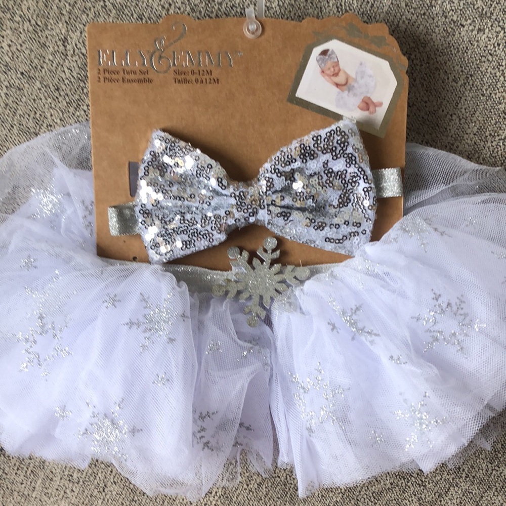 Winter snowflake tulle tutu